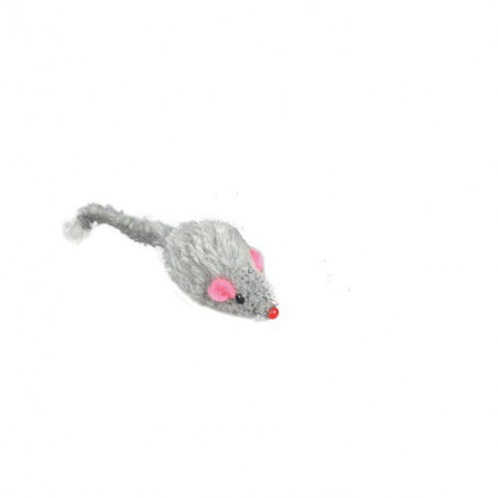 Plush cat mouse