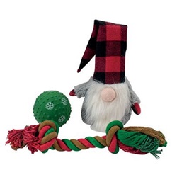 Doogy, Set de 3 juguetes navideños para perros