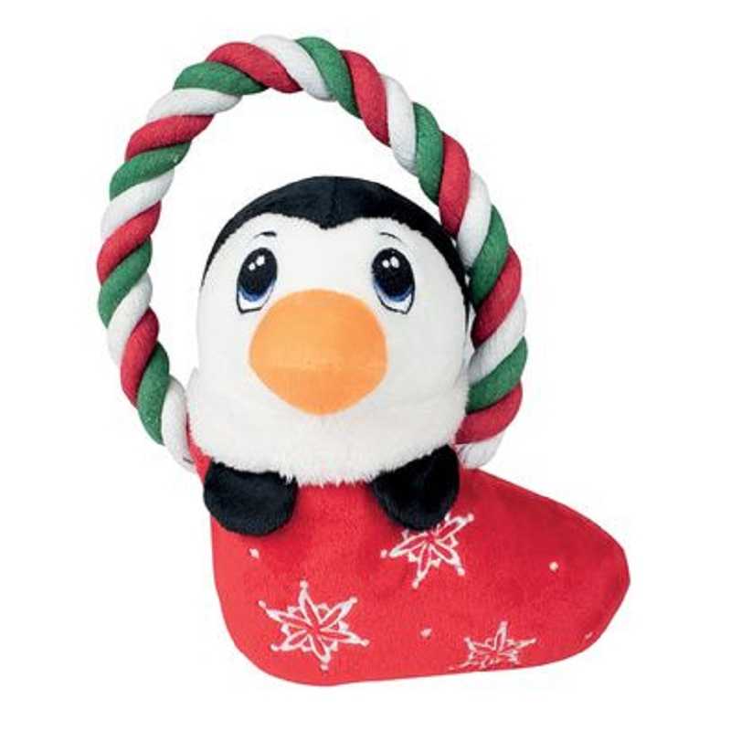 Doogy, Peluche pingouin avec corde Doogy, Peluche pingouin avec corde