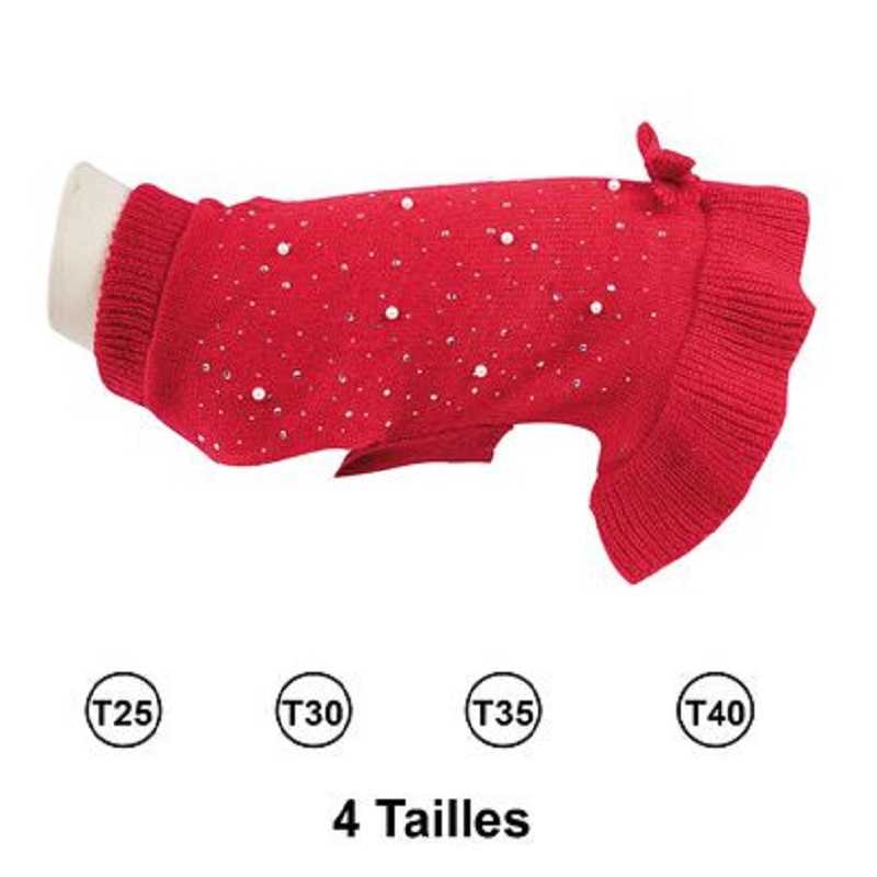 Doogy, Red Sequin Sweaters Doogy, Red Sequin Sweaters
