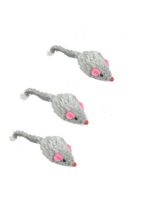 Lot de 3 souris en pleuche