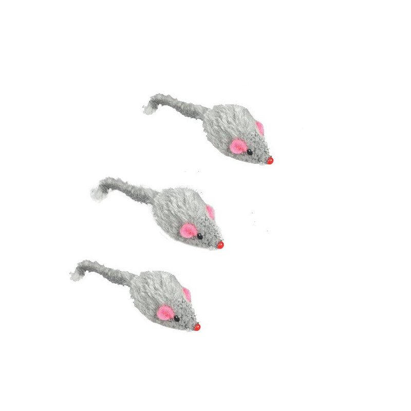 Lot de 3 souris en pleuche