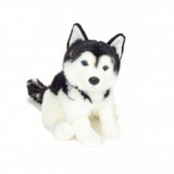 Teddy Hermann, sitzender Husky Stofftier 30 cm