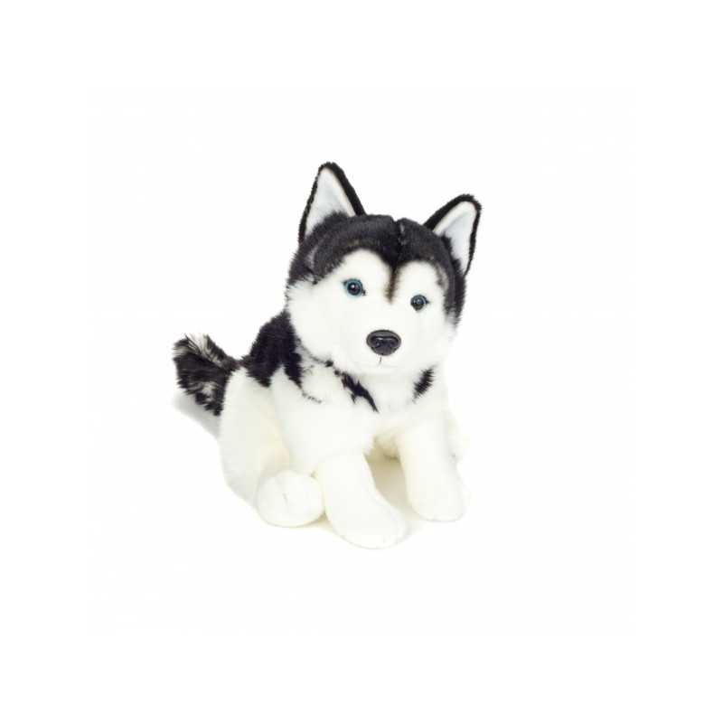 Teddy Hermann, sitzender Husky Stofftier 30 cm Teddy Hermann, sitzender Husky Stofftier 30 cm