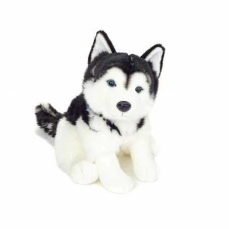 Teddy Hermann, sitzender Husky Stofftier 30 cm