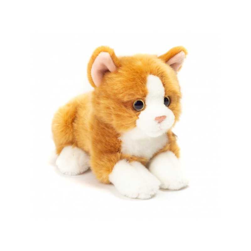 Teddy Hermann, peluche chat roux 20 cm