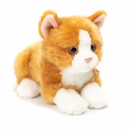 Teddy Hermann, rotes Katzenkuscheltier 20 cm