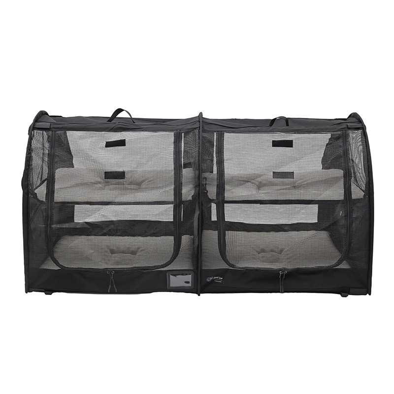 CatComfort Jaula doble XL para exposición de gatos