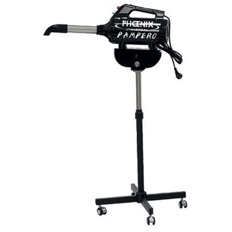 Pulseur séchoir sur pied sans charbon Pampero Phoenix Universal 2200W, débit 105L/sec pour le travail mains libres
