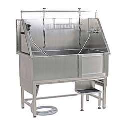 Phoenix, Stainless steel bathtub on fixed frame