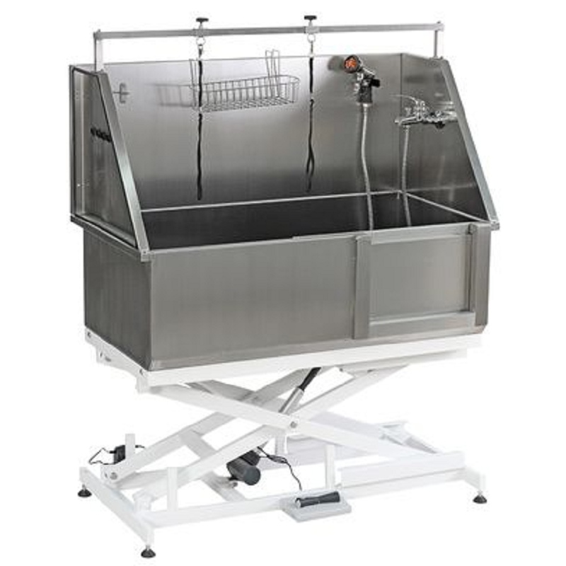 Phoenix, Vasca da bagno in acciaio inox su telaio elettrico Phoenix, Vasca da bagno in acciaio inox su telaio elettrico