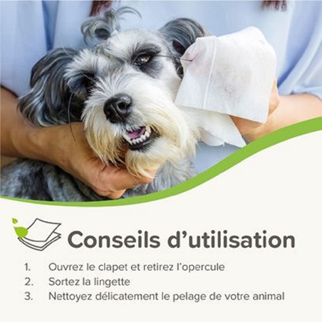 Beaphar, Salviette per orecchie e occhi a base vegetale: 30 salviette