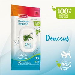 Beaphar, Salviette detergenti universali a base vegetale: 30 salviette