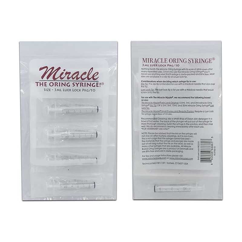 Miracle Nipple Syringe 3ml 5 Pack
