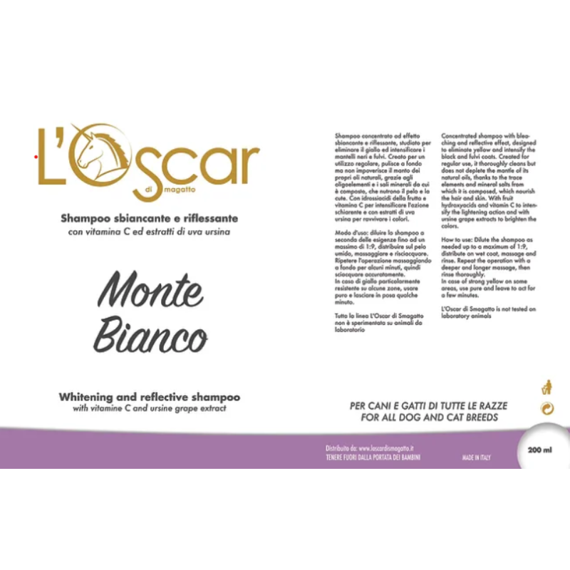 Der Oscar für Bianco, Monte Bianco – Shampooing Blanchissant