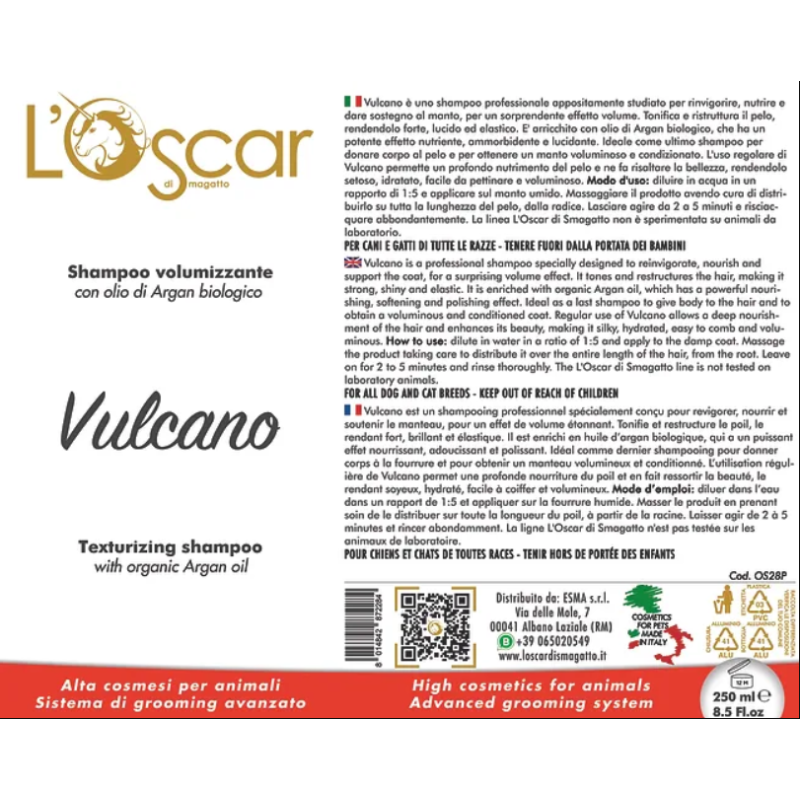 Shampooing Texturisant Vulcano L'oscar di Smagatto
