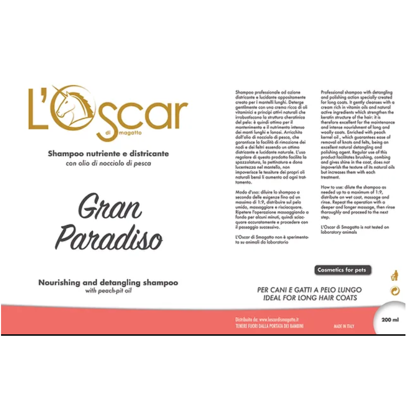 Shampooing démêlant Gran Paradise L'Oscar Di Smagatto