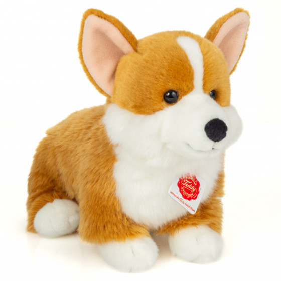 Peluche Chien Corgi Hermann Teddy Écologique - 30 cm