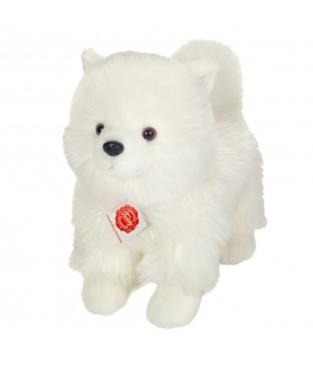 Hermann Teddy, peluche de perro pomerania blanco