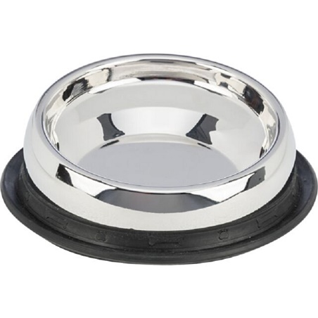 Trixie, Cuenco para razas de nariz corta, fabricado en acero inoxidable.