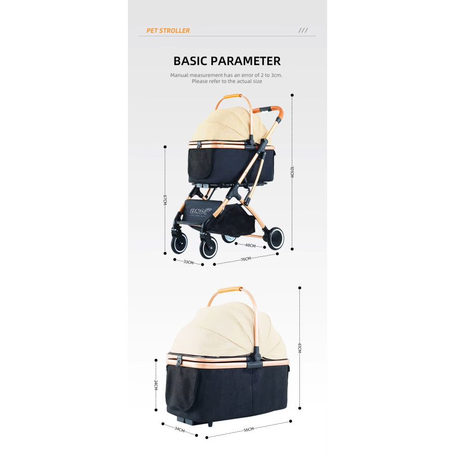 Abnehmbarer 2-in-1-Kinderwagen