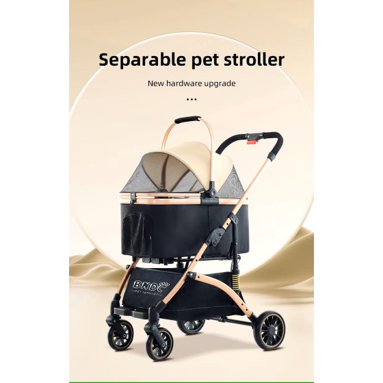 Poussette 2 en 1 détachable aérée