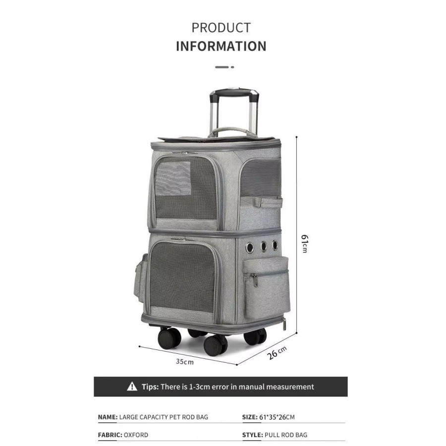 Doppel-Trolley-Tragetasche