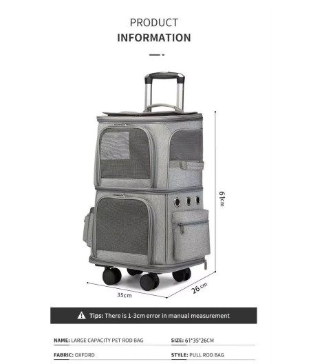 Doppel-Trolley-Tragetasche