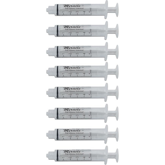 Tetina Miracle, 8 jeringas de 5 ml
