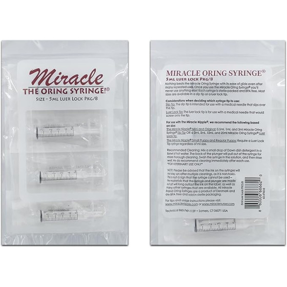 Miracle Nipple, 8 Spritzen à 5 ml