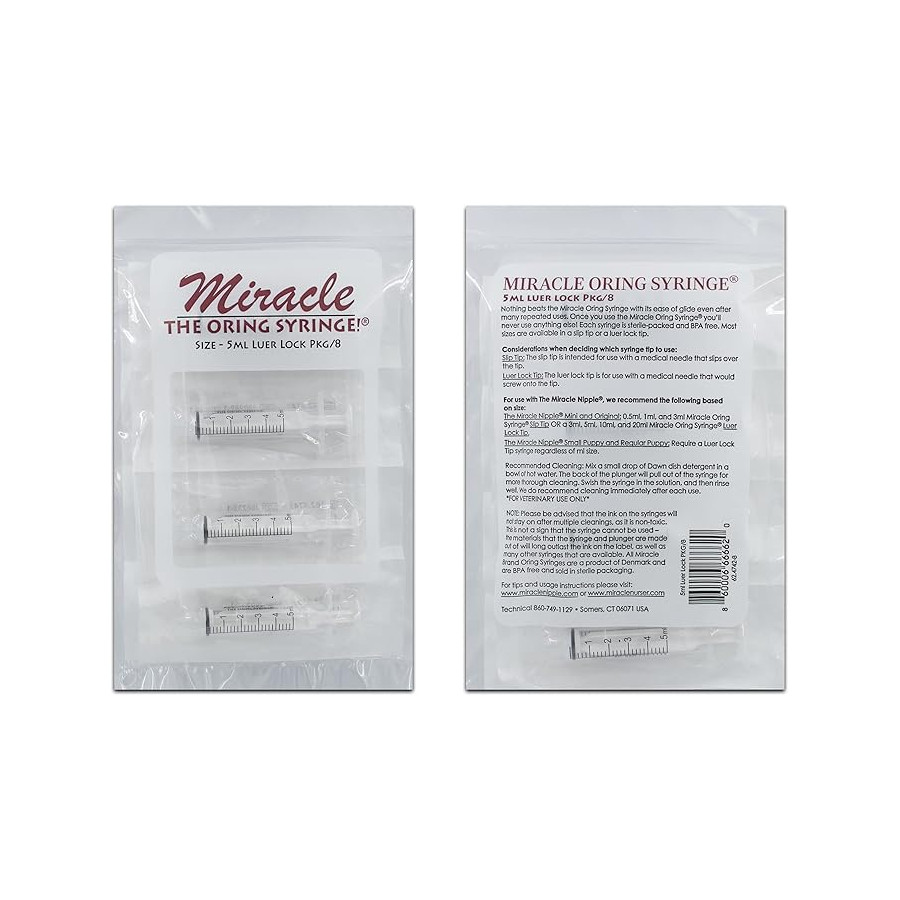 Miracle Nipple, 8 siringhe da 5 ml