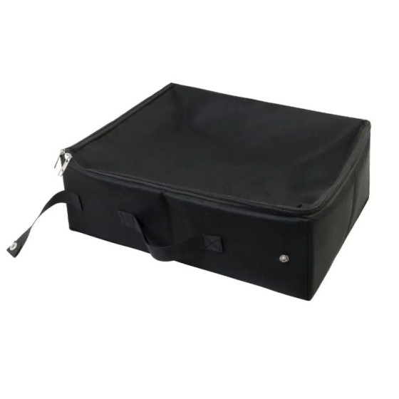 Foldable litter box with closure