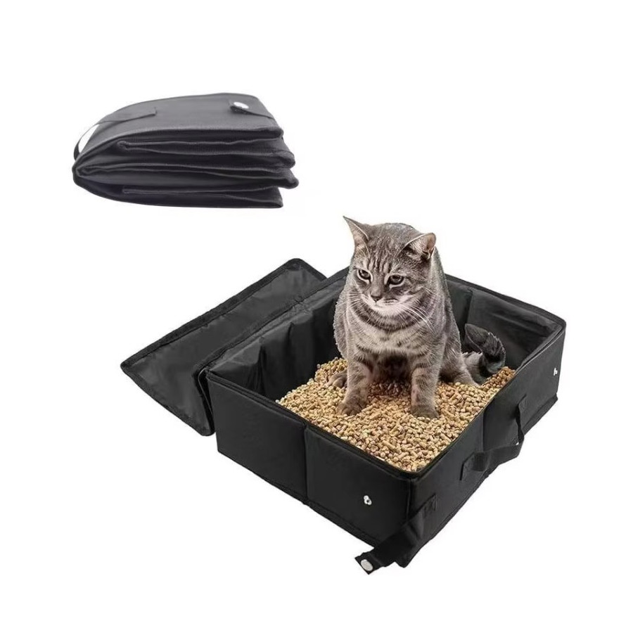 Faltbare Katzentoilette mit Verschluss