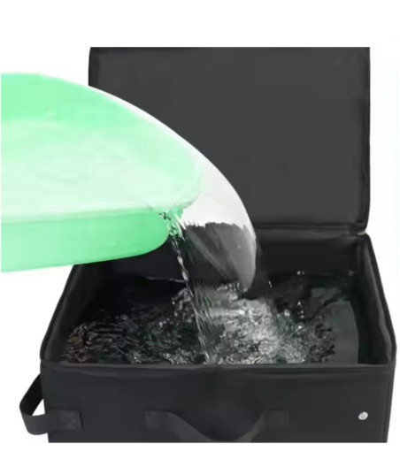 Bac à litière pliable avec fermeture
