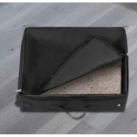 Bac à litière pliable avec fermeture