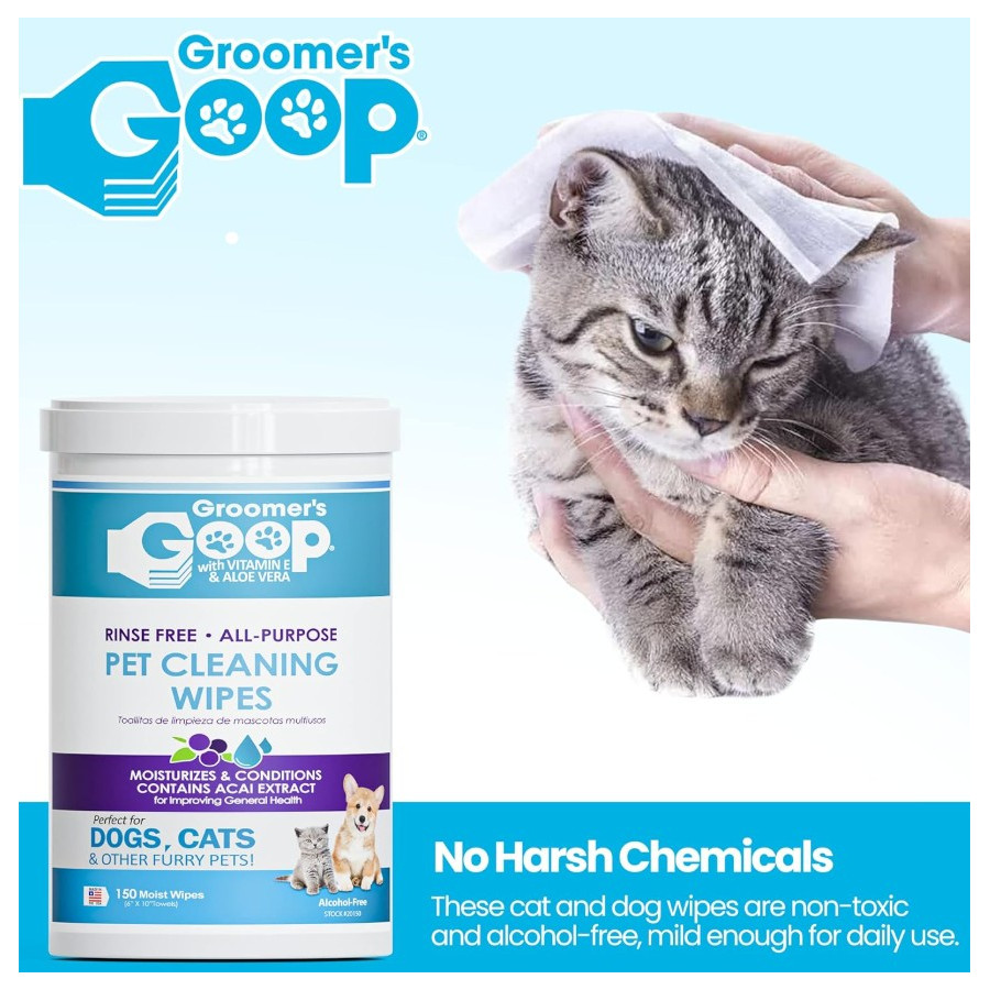 Lingettes nettoyantes Groomer's Goop