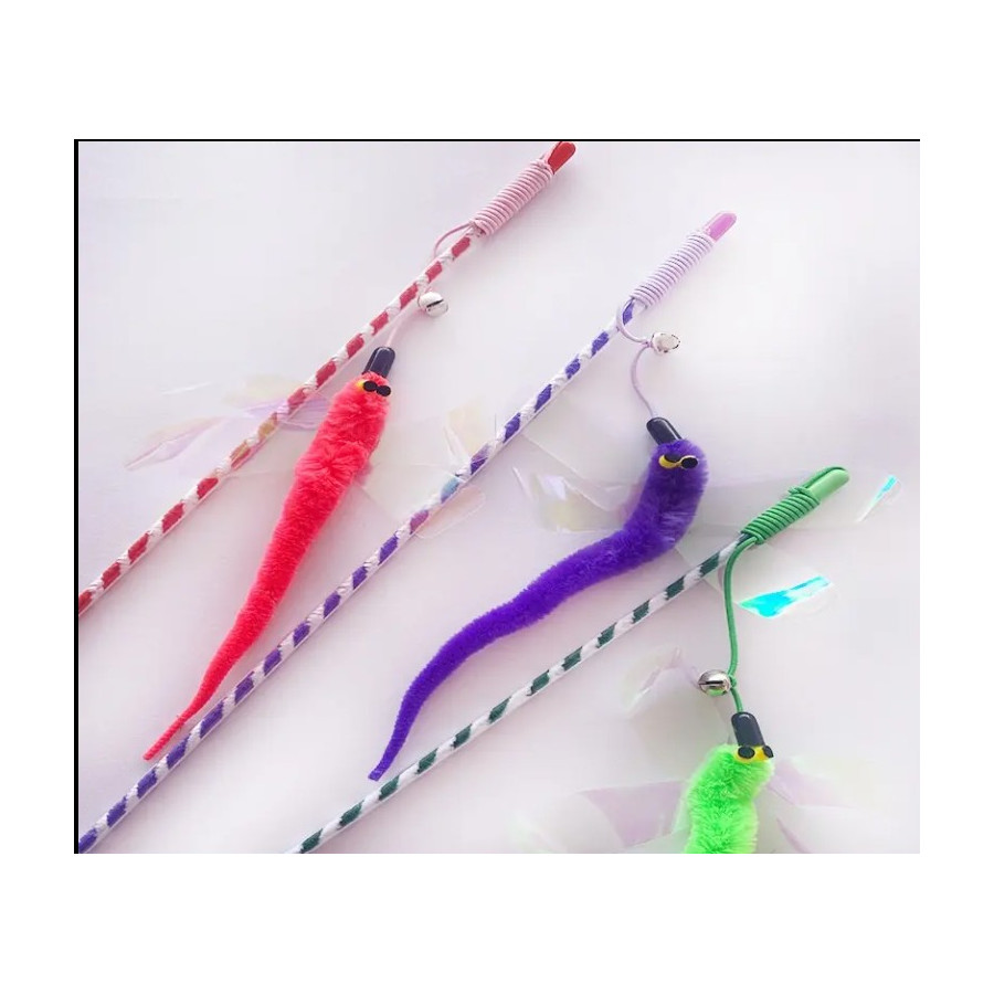 Insect fishing rod for cats