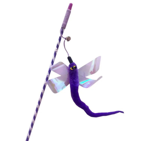 Insect fishing rod for cats