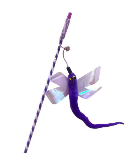 Insect fishing rod for cats