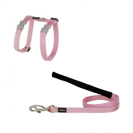 Set imbracatura e guinzaglio Red Dingo Cats Basic rosa