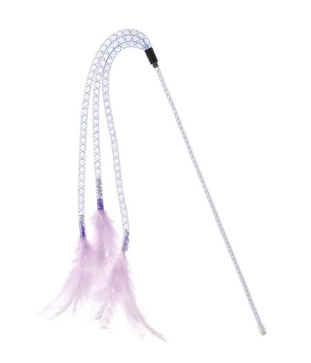 Jouet Canne à Pêche Plumeau Pieuvre pour Chat - 85 cm