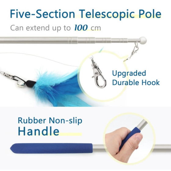 Welsangelrute mit 6 Spitzen