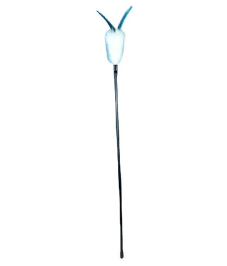 Long rabbit feather duster for cats