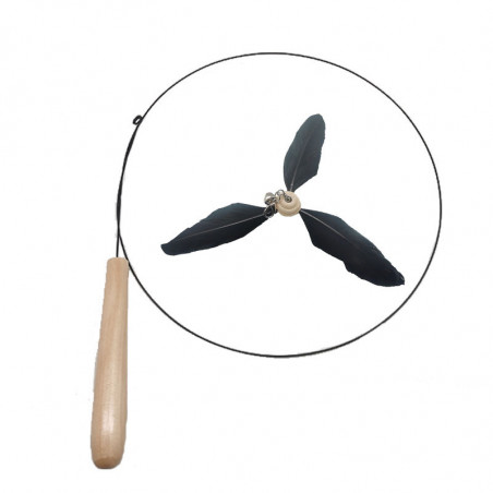 Lot Plumeau Funny toupie avec 4 toupies plumes