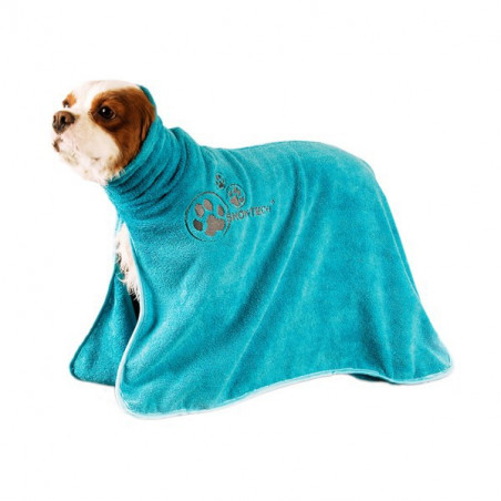 Blue bathrobe