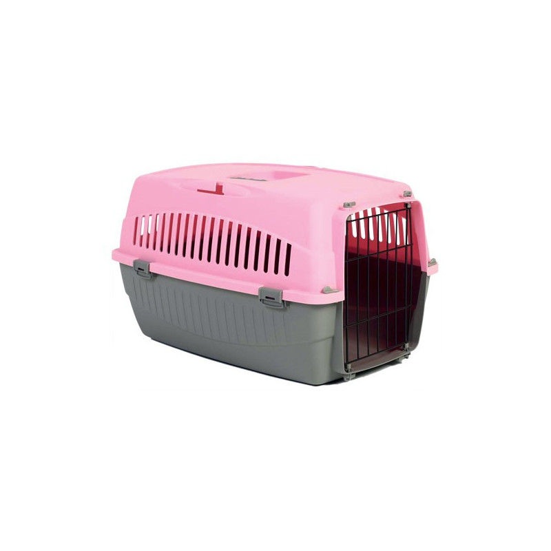 Cage transporteur 1 porte rose Cage transporteur 1 porte rose