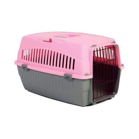 Cage transporteur 1 porte rose Cage transporteur 1 porte rose