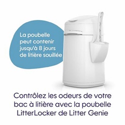 Divers, Poubelle à litière Litterlocker (avec une recharge octogonale)