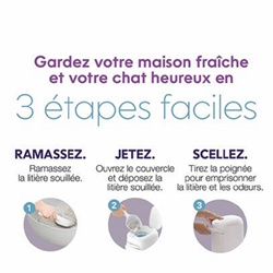 Divers, Poubelle à litière Litterlocker (avec une recharge octogonale)