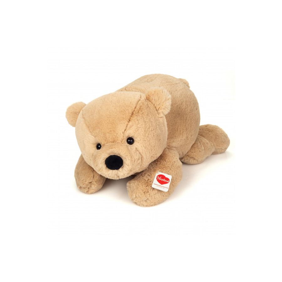 Hermann Teddy, liegender Braunbär, 55 cm